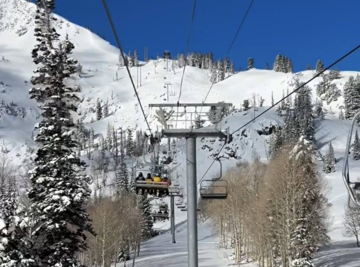 April powder skiing @ Brighton Ski Resort, Utah