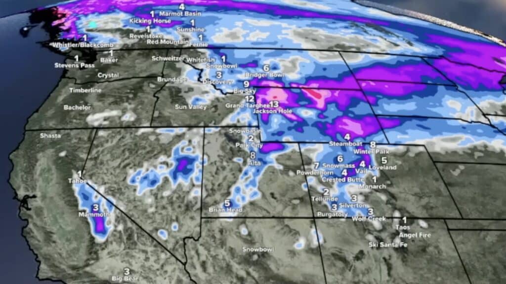 Two Storm Systems Targeting the West Next Week, More Snow on the Way ...