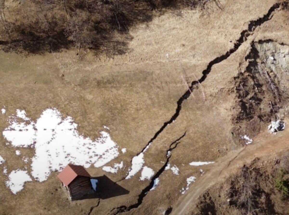 Growing Crack In Swiss Mountainside Raises Red Flags For Populated Valley Below