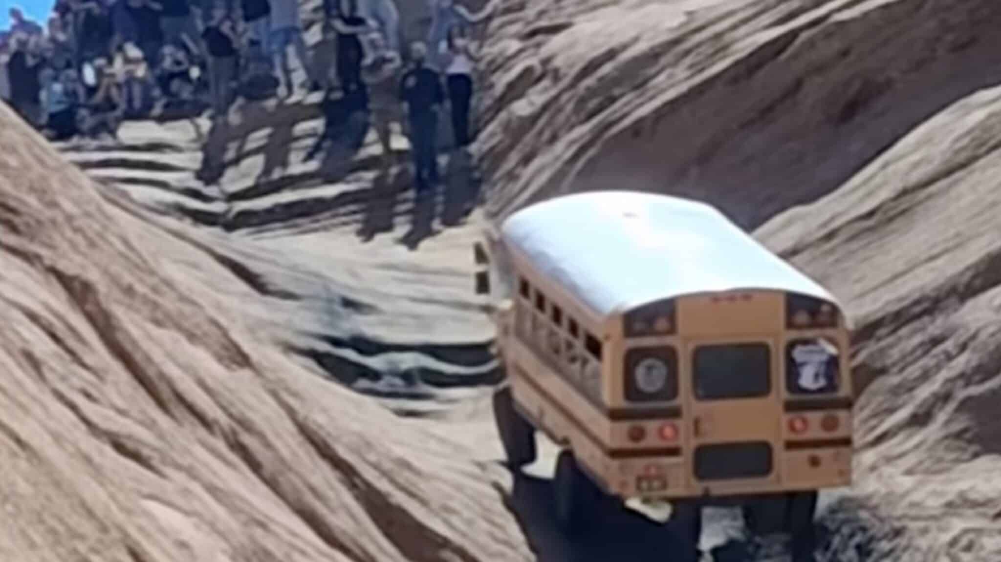 School Bus Spotted On Notoriously Difficult 4×4 Route In Moab, Utah
