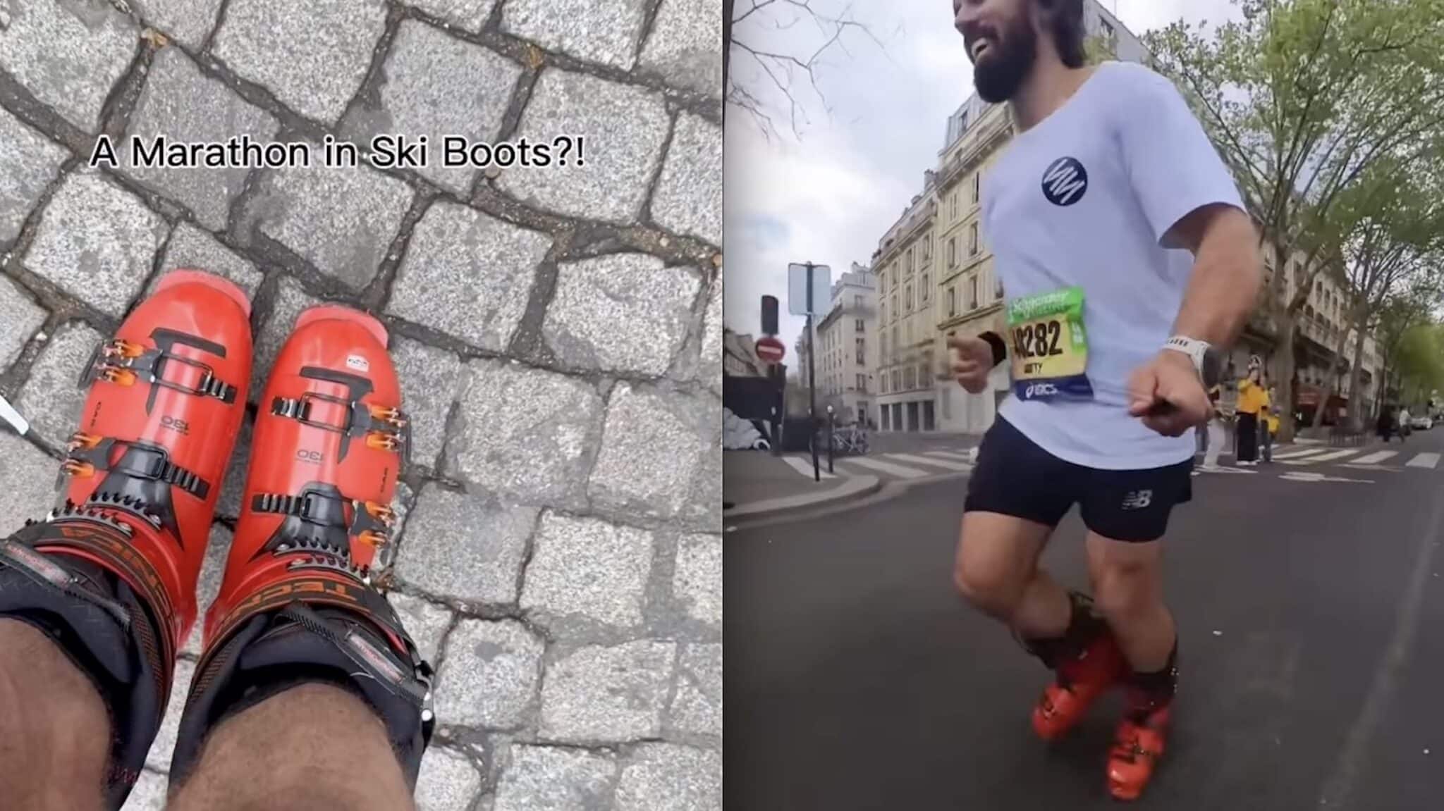 Remembering The Guy Who Ran The Paris Marathon in Ski Boots