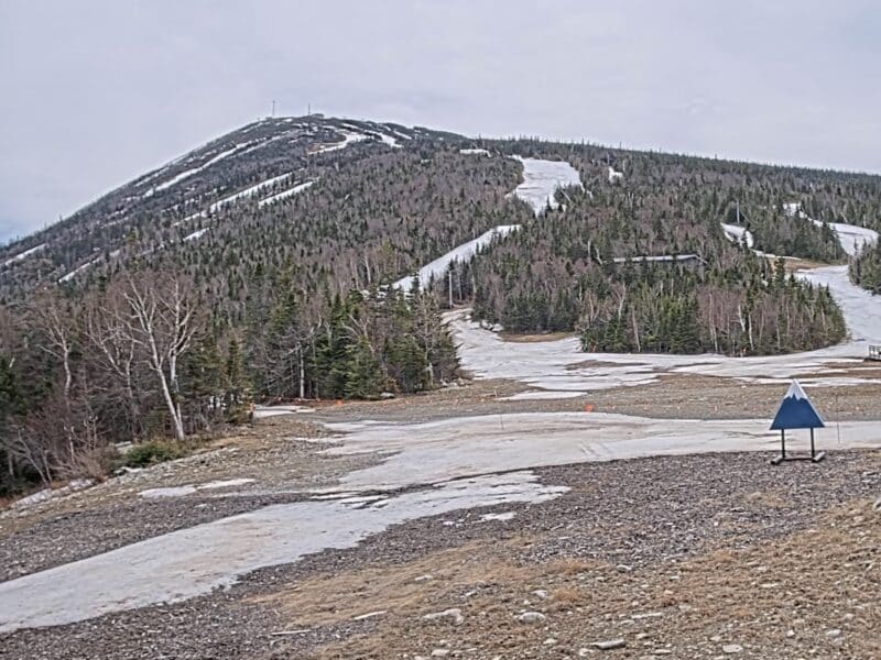 Conditions at Maine's Sugarloaf Mountain on April 14th.