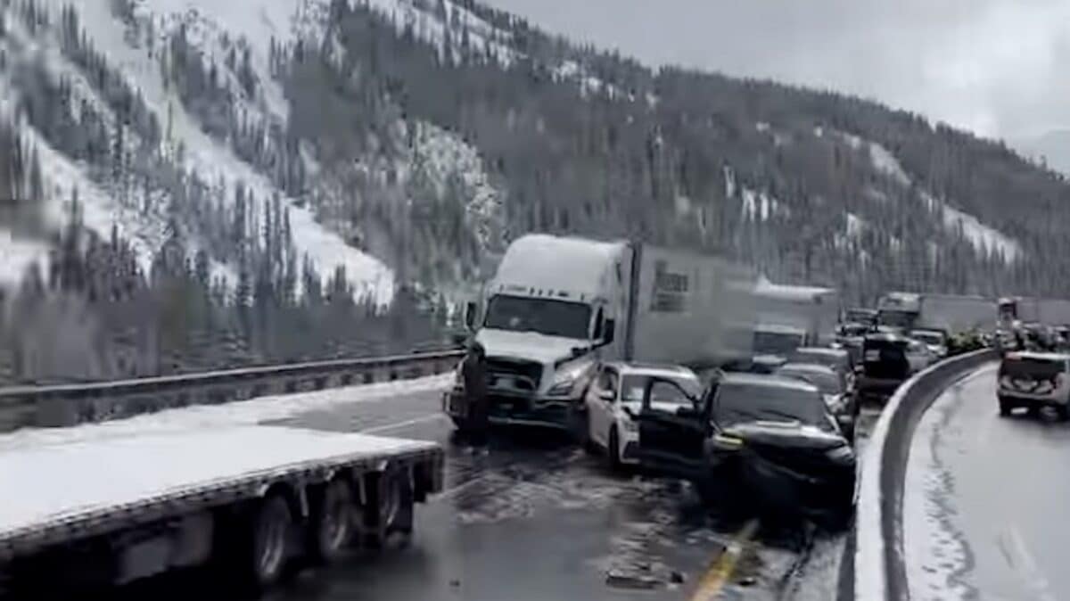 70 car pileup on Colorado's I-70.