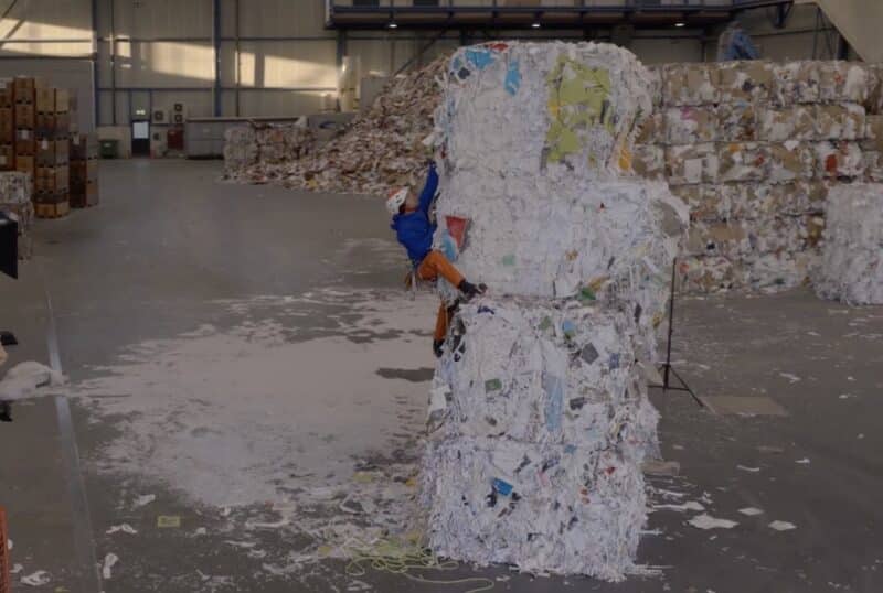 Ice climbing on paper