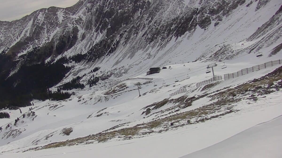 Monday morning conditions at Arapahoe Basin.