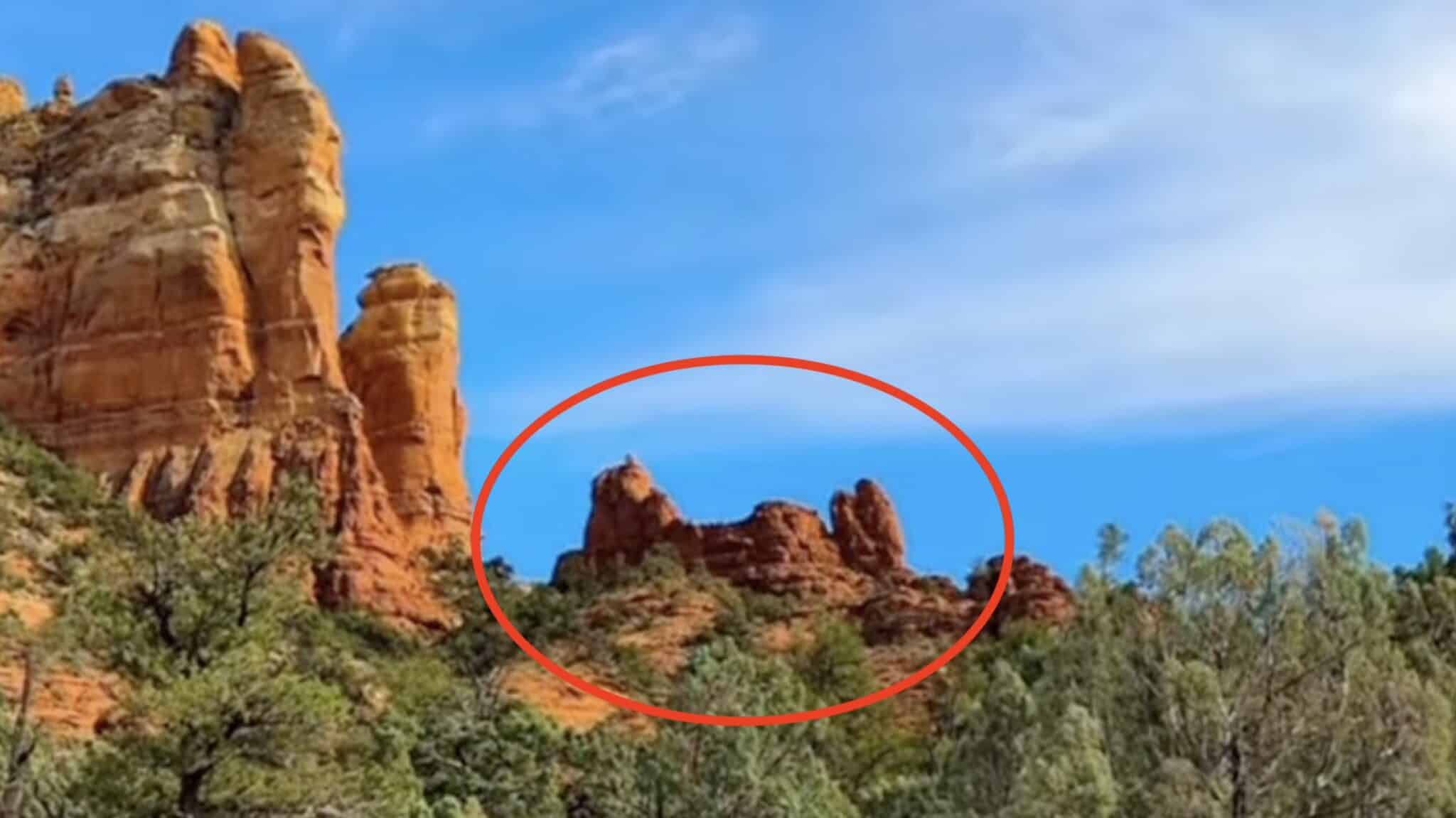 This Arizona Red Rock Formation Looks Exactly Like a Peanuts Character