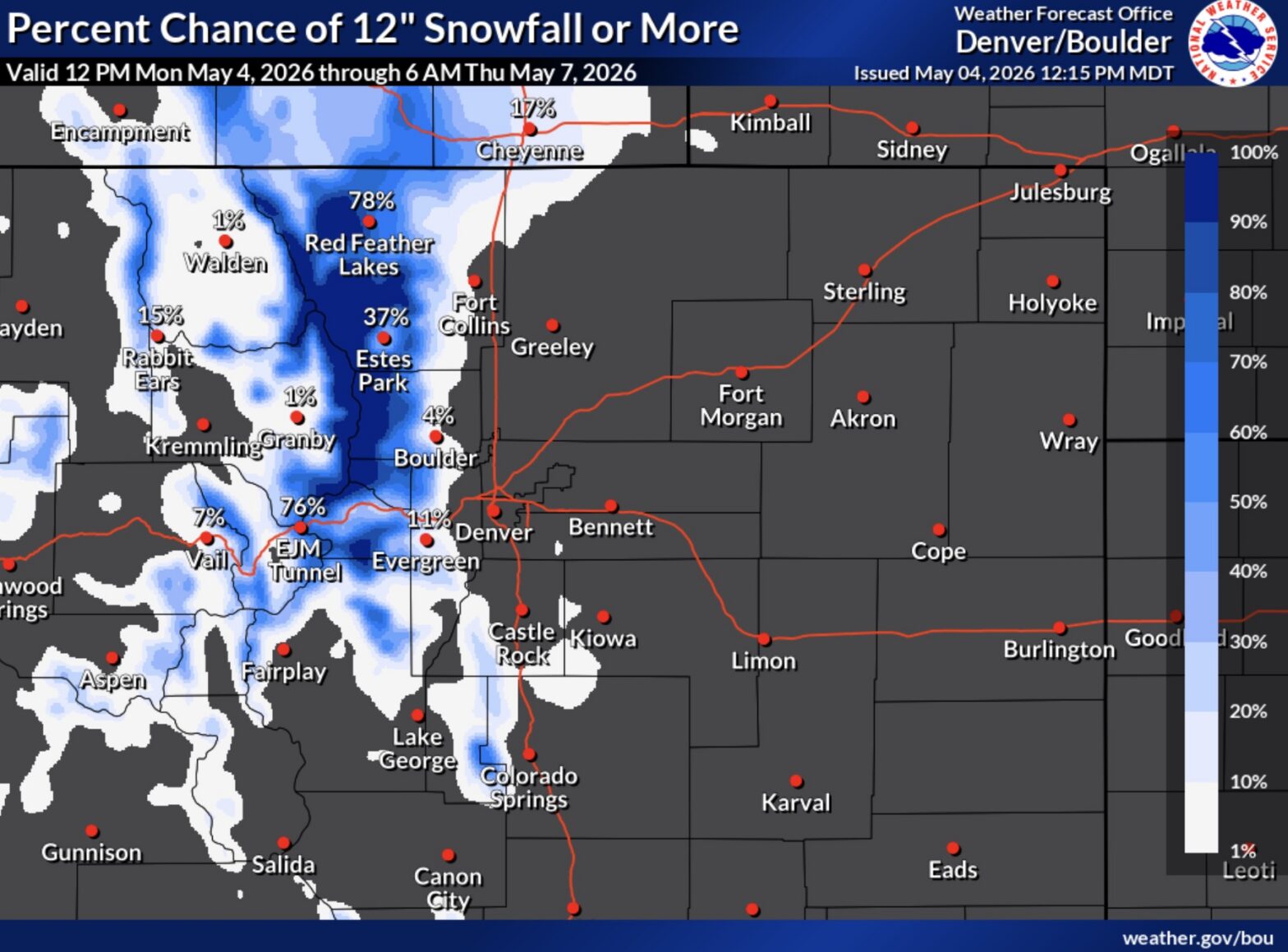 Major May Storm Approaches Colorado: Up To 24 Inches of Snow Expected ...