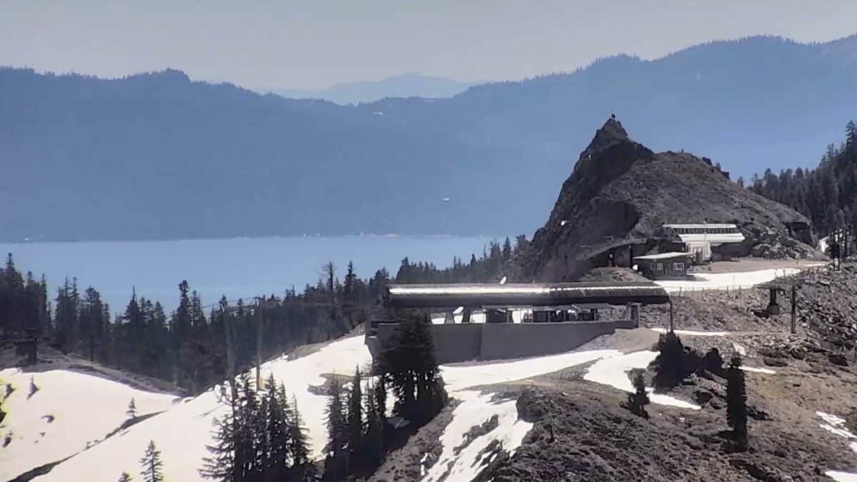 Palisades Scope 8200' Cam at Palisades Tahoe, one of 10 ski areas still open in the U.S.