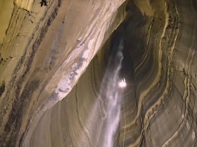 Ellison's Cave in Georgia, home to the deepest unobstructed freefall drop in the United States