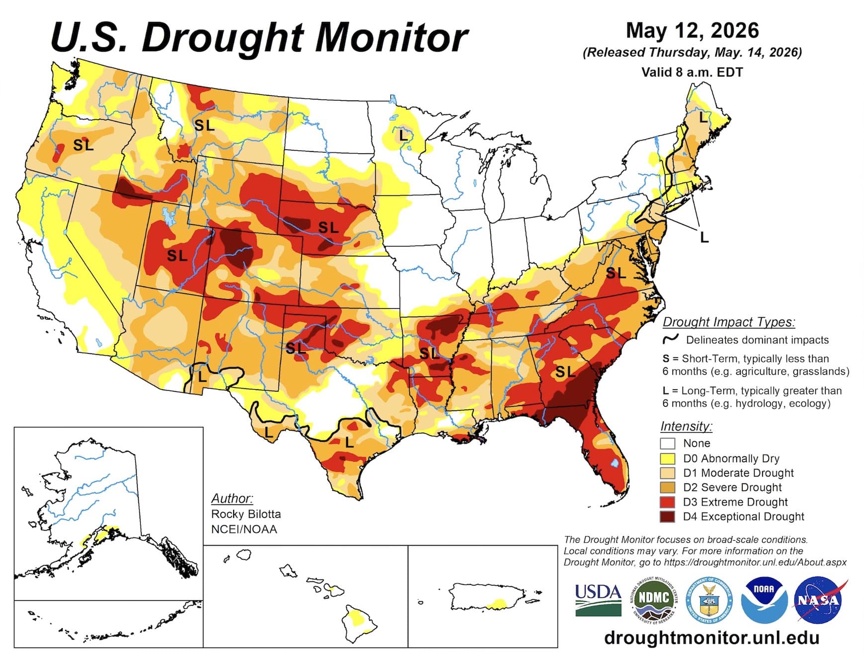 U.S. Drought Monitor.