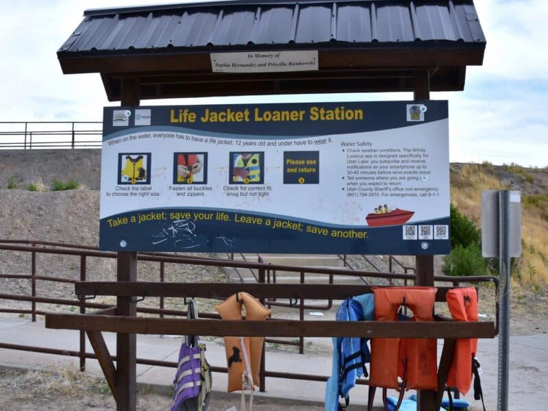 Utah’s Life Jacket Loaner Station