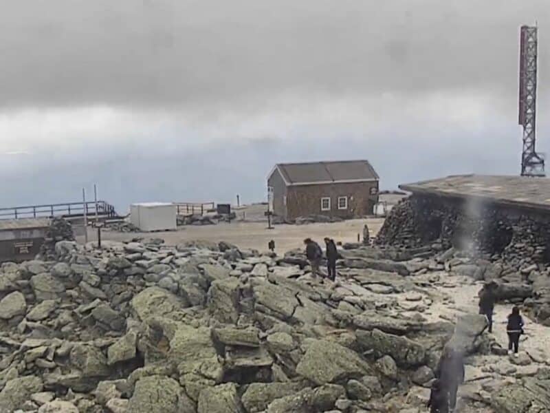 The summit of Mount Washington on Friday afternoon.