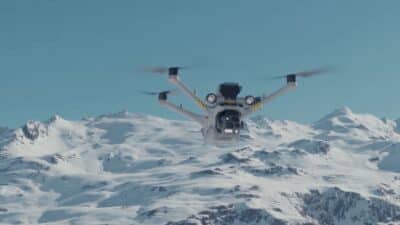 Autonomous rescue drones are being used at Val Thorens in France.