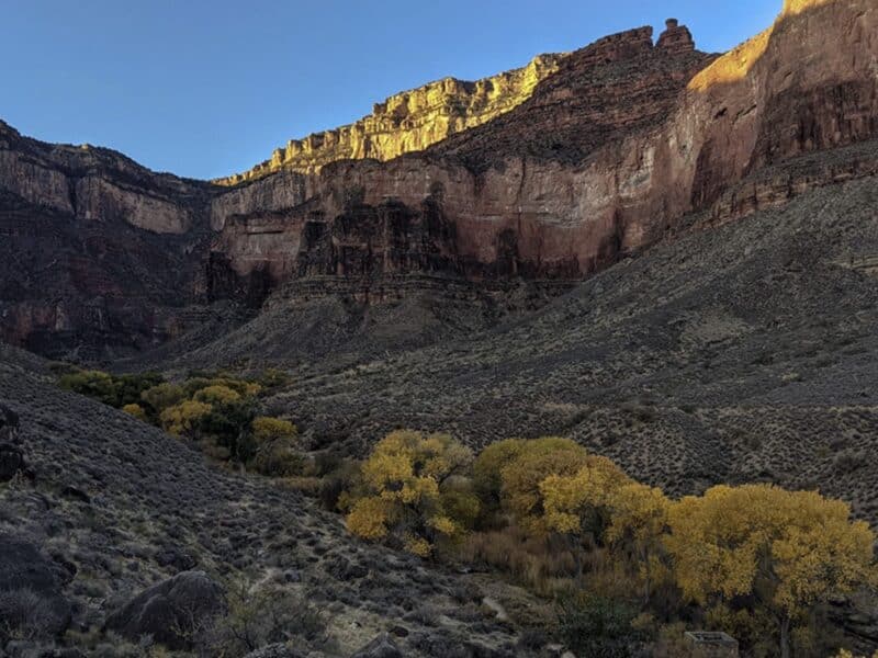 Havasupai Gardens in Grand Canyon National Park, near where an 18-year-old hiker died of heat-related illness on June 3rd.