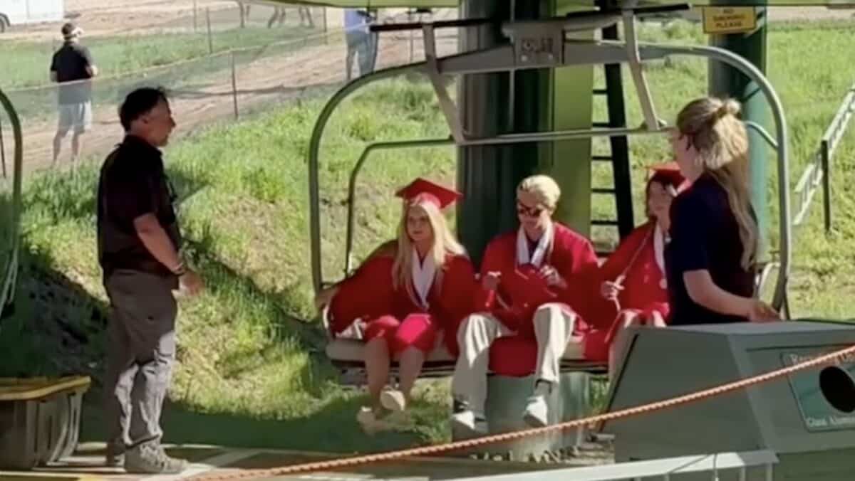 Park City High Seniors Take a Chairlift Directly to Graduation at Deer Valley