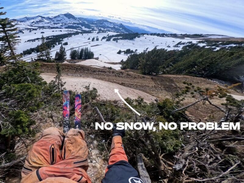 Montana Skier Makes The Most of Remaining High Country Snow