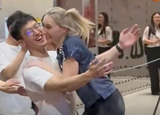Janja Garnbre's climbing fall goes viral