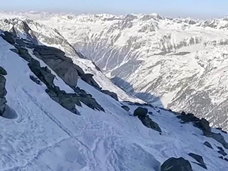 Off-piste terrain at Switzerland's St. Moritz