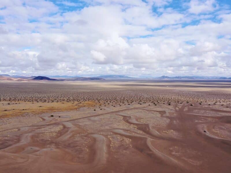 Desert landscape in Nevada.