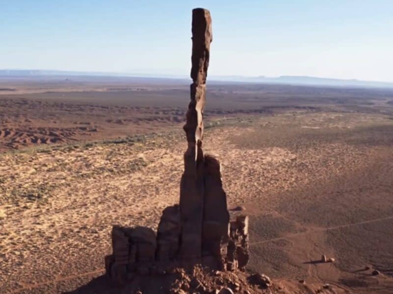 The Totem Pole in Monument Valley.