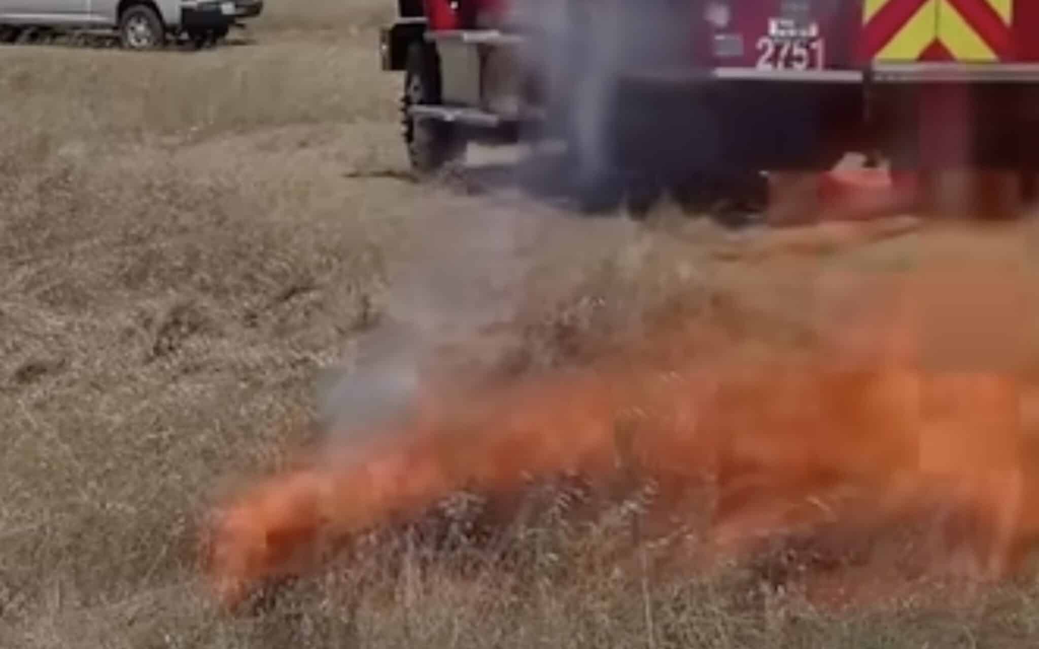 California Firefighters Demonstrate The Wildfire Dangers Of Fireworks
