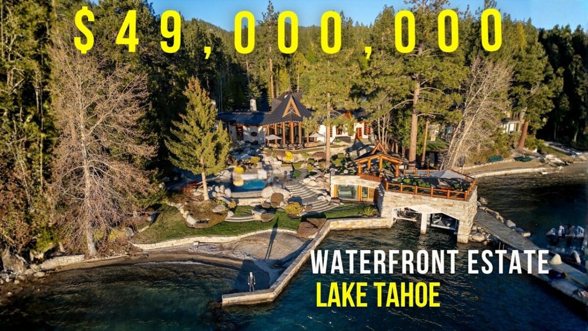 Touring The Most Expensive Home For Sale On Lake Tahoe ($49 Million)