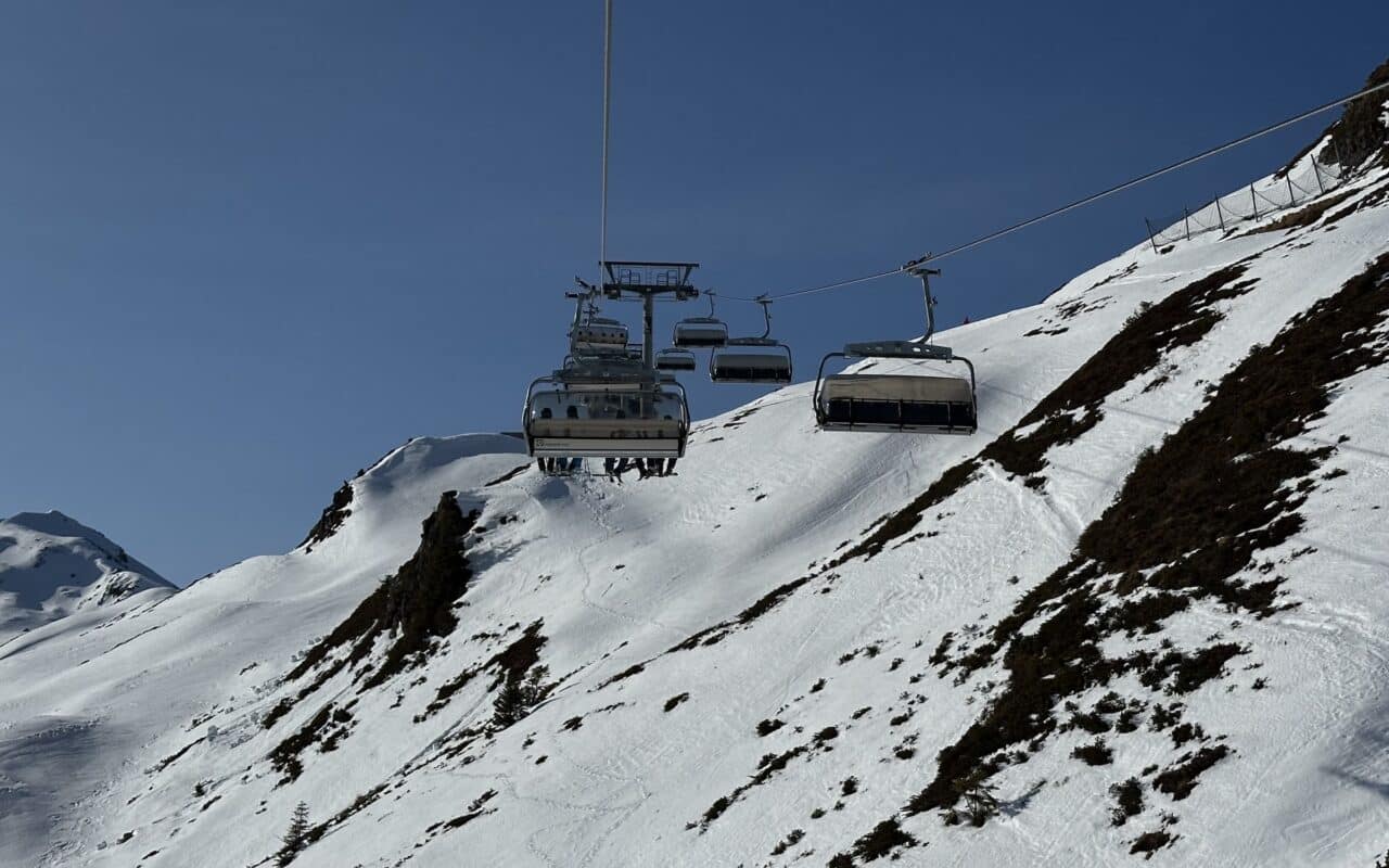 Skiing in Europe.
