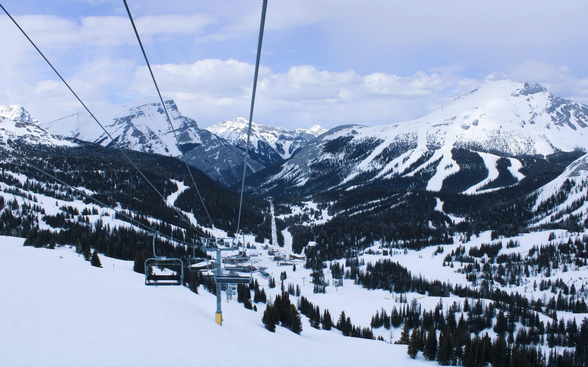 Skiing in Alberta, Canada.