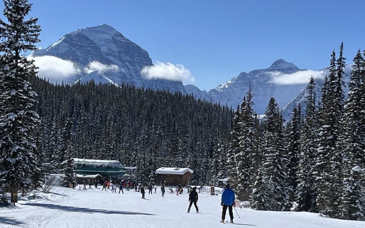 Skiing in Alberta, Canada.