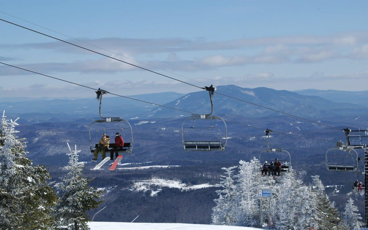 Skiing in Vermont.