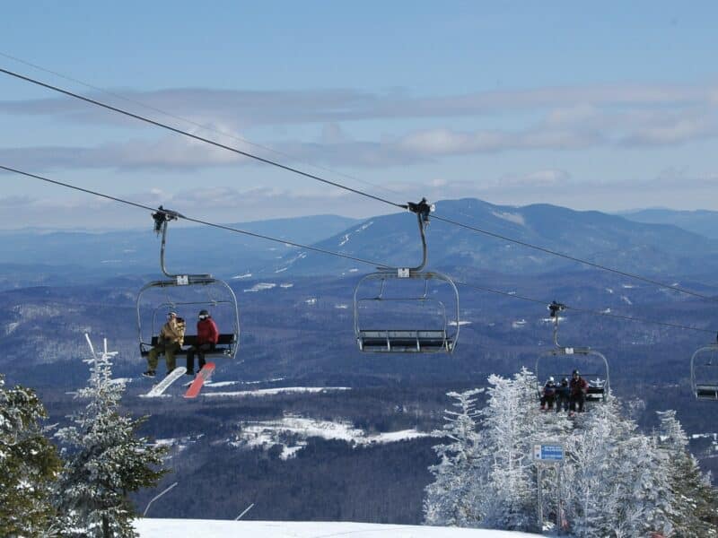 Skiing in Vermont.
