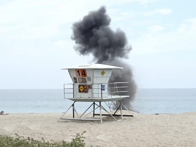 Super Bazooka round detonated in Malibu
