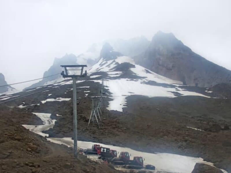 Palmer Snowfield at Timberline Lodge as of July 20th.