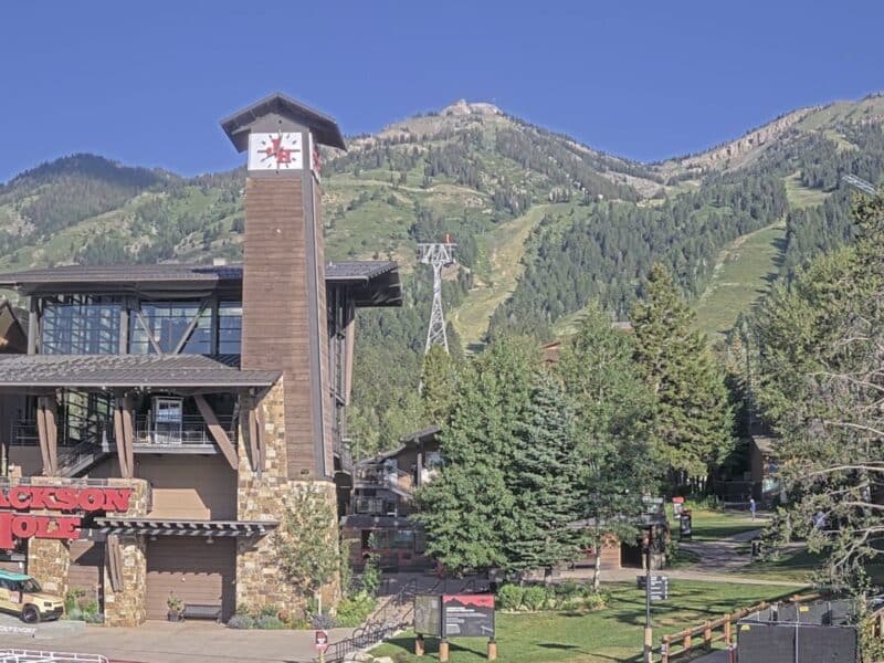 Tram Station Live Camera at Jackson Hole Mountain Resort.