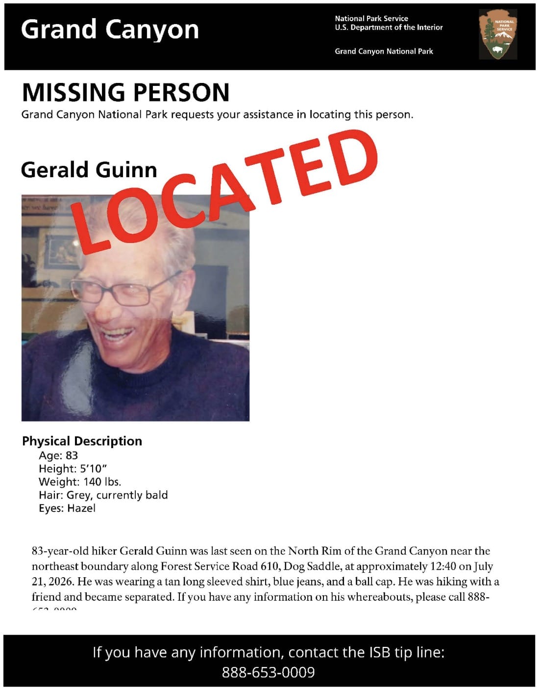 Gerald Guinn, 83, of Kanab, Utah