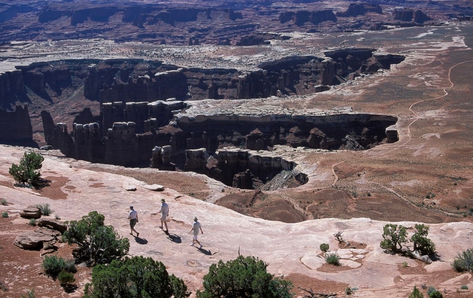 Visitors in Canyonlands National Park.