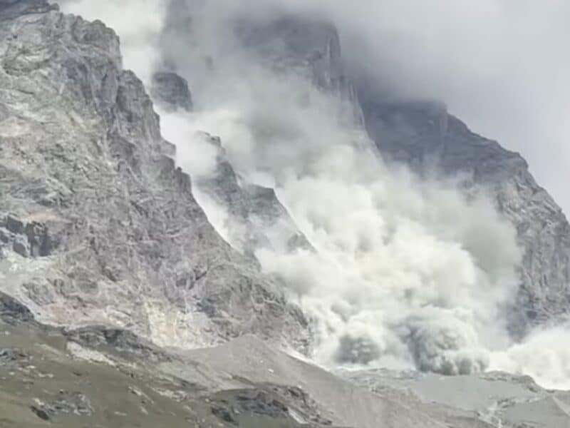Landslide on the Matterhorn.