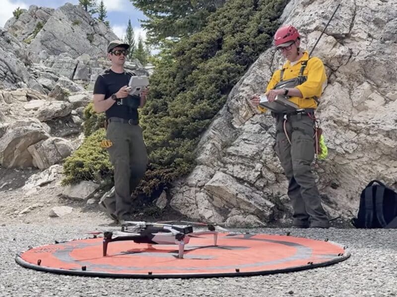 Drone use in Yellowstone National Park.