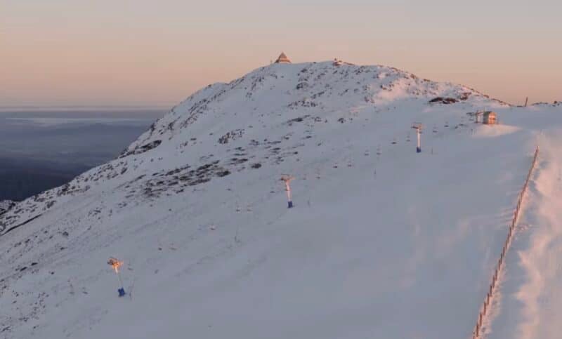 Mount Buller ski area in Australia.