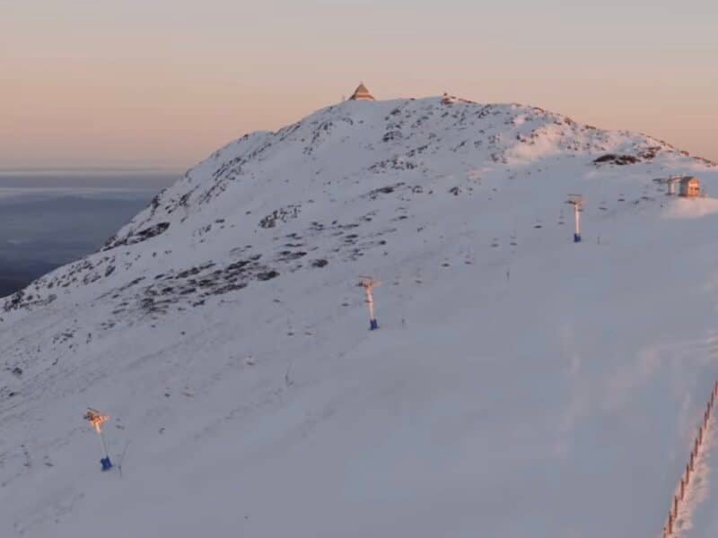 Mount Buller ski area in Australia.
