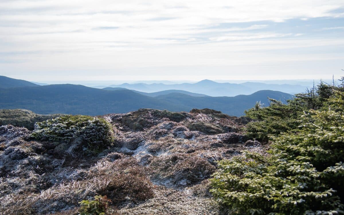 The White Mountains in New Hampshire.