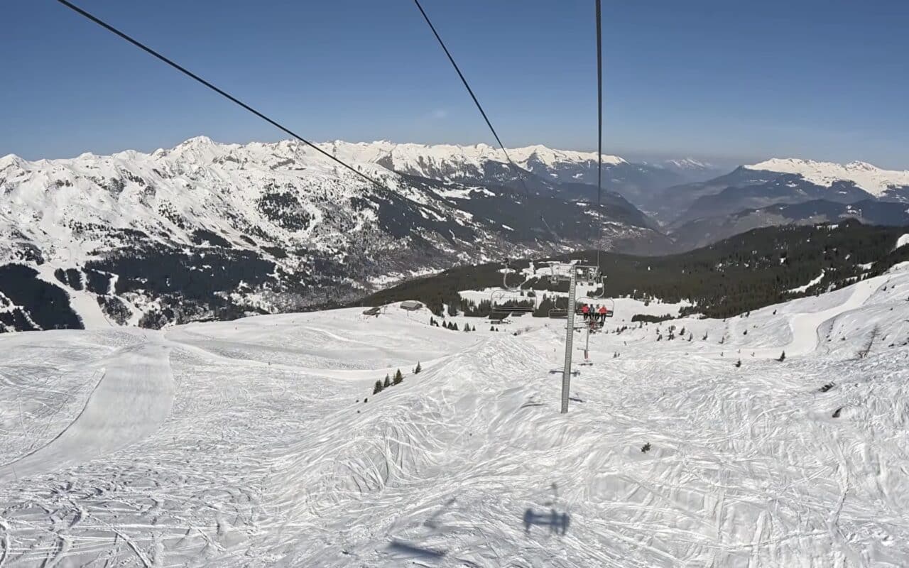 Les Trois Vallées, the largest ski resort in the world.