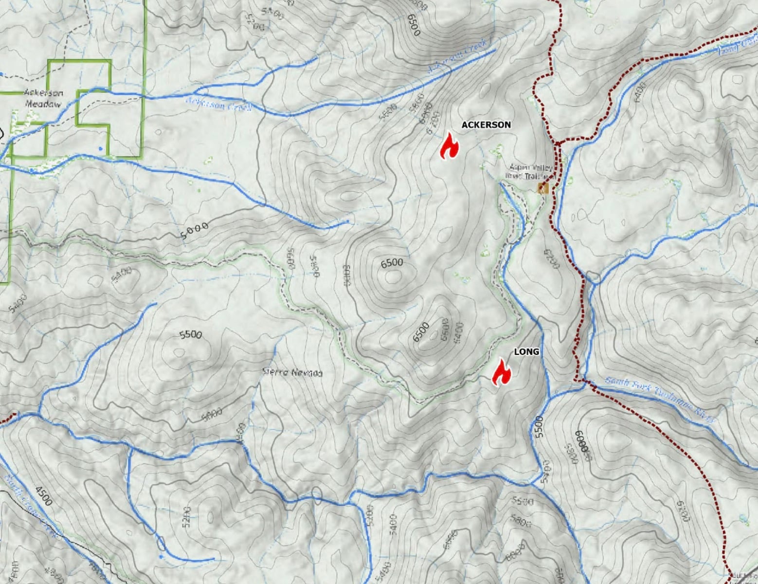 Wildfires in the Aspen Valley Area.