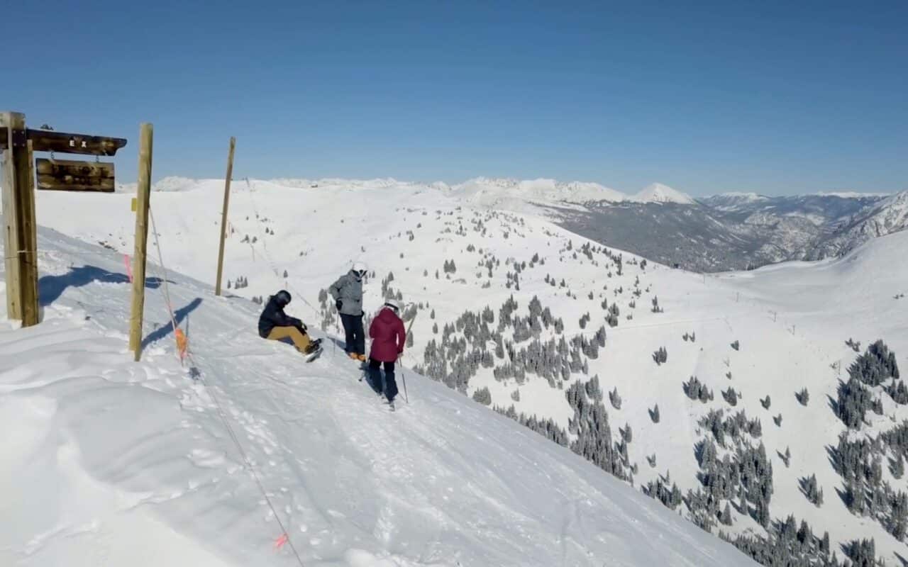 Ski terrain off the Three Bears Chairlift at Copper Mountain.