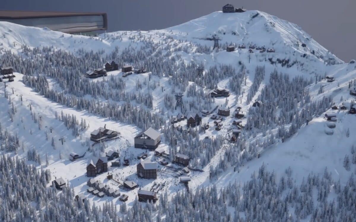 Ski-E-O! ski resort simulator.