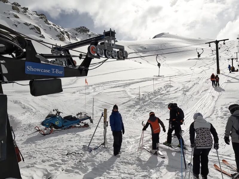 Showcase T-Bar, currently being replaced by the Showcase Chairlift.