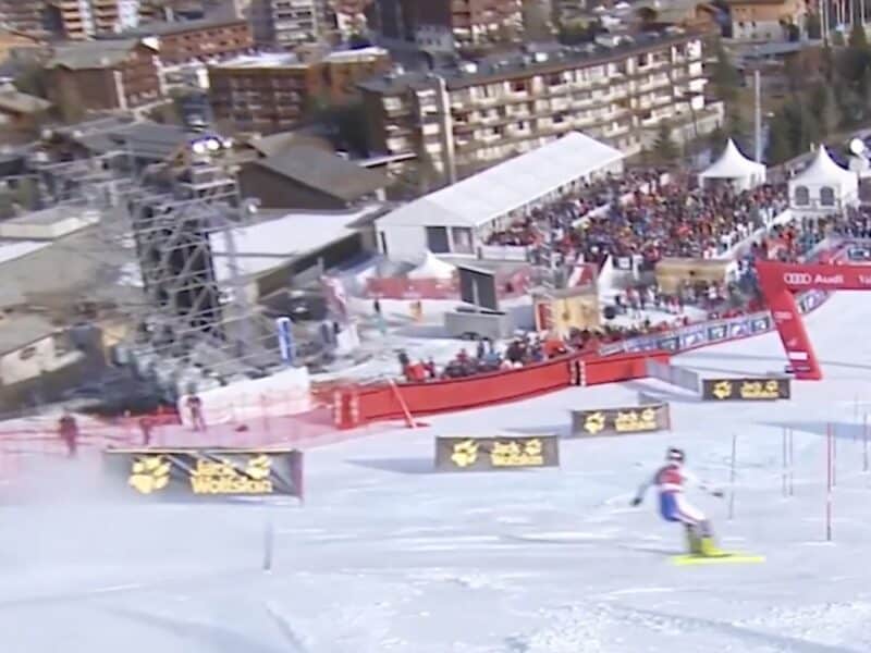 Alpine ski racing.