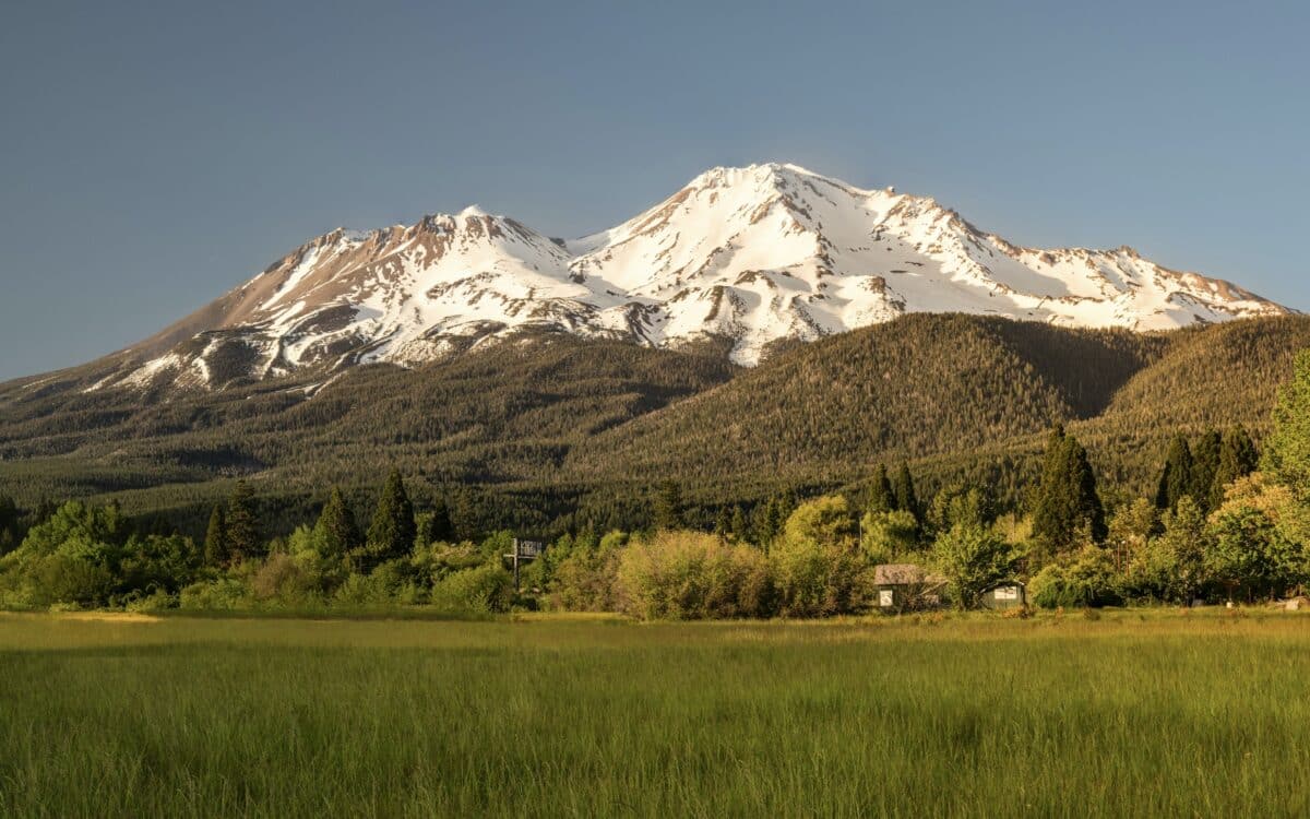 California's Mount Shasta.