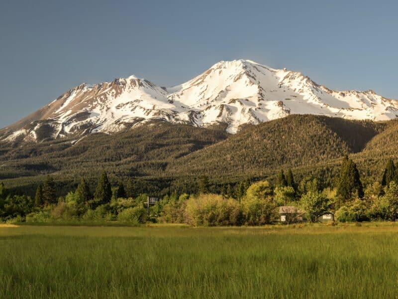 California's Mount Shasta.