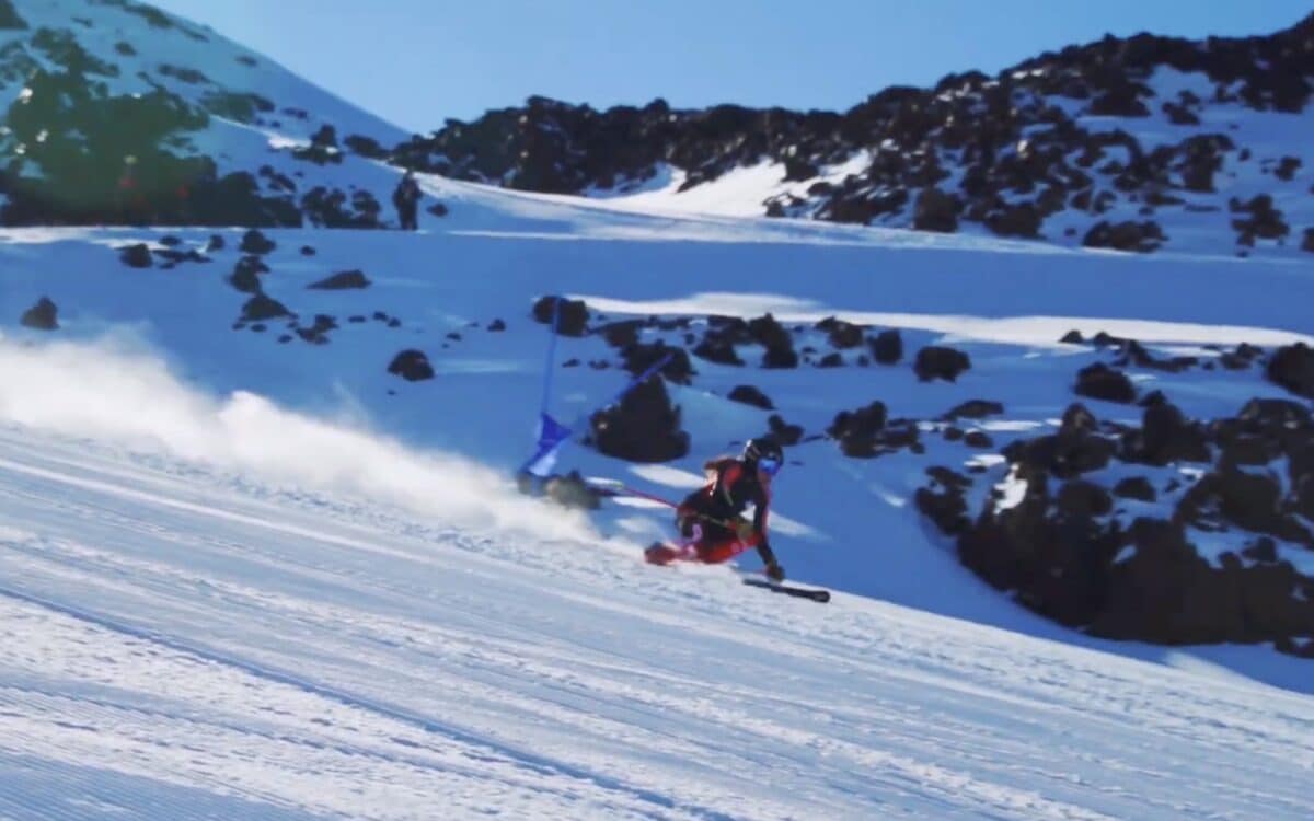 Ski racing in Chile.